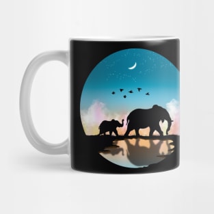 Walking Elephants Mug